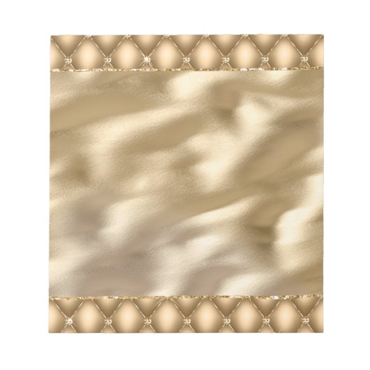 Gouden Glam Glitzy Jewel Notitieblok (Voorkant)