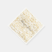 Gouden Glam Harten Bokeh Servet (Hoek)