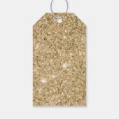 Gouden Glam Kleine Pompoen Verjaardagsfeestje Favo Cadeaulabel (Achterkant)