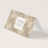 Gouden Glam Leopard Print Dank u Kaart (Voorkant)