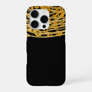 Gouden Glam Luipaardprint Exotische Dierenprint iPhone 16 Pro Hoesje
