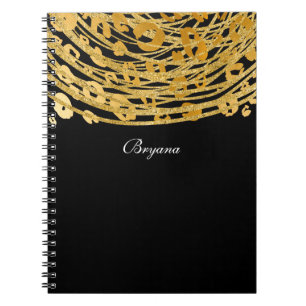 Gouden Glam Luipaardprint Exotische Dierenprint Notitieboek