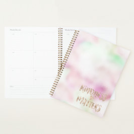 Gouden Glam Mint Roze Tie Dye Vriendelijkheid Is B Planner