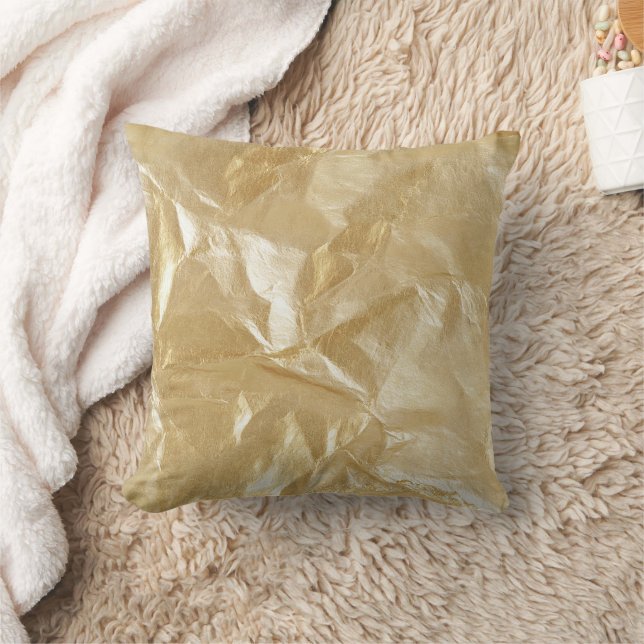 Gouden Glam Rode Kussen (Deken)