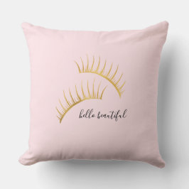 Gouden Glam Roze Wimpers Kussen