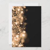 Gouden Glam Save The Date 40ste verpartij Kaart (Achterkant)