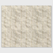Gouden Glam Snake Skin Cadeaupapier (Vlak)