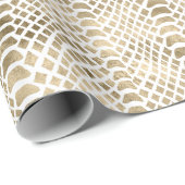 Gouden Glam Snake Skin Cadeaupapier (Rol Hoek)