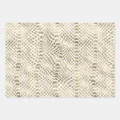 Gouden Glam Snake Skin Inpakpapier Vel (Voorkant 3)