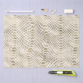 Gouden Glam Snake Skin Tissuepapier (Craft)