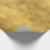 Gouden Glam Sparkles Cadeaupapier (Hoek)
