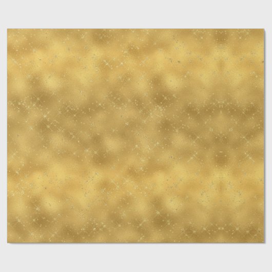 Gouden Glam Sparkles Cadeaupapier (Vlak)