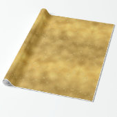 Gouden Glam Sparkles Cadeaupapier (Uitgerold)