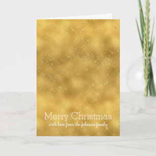 Gouden Glam Sparkles Feestdagen Kaart