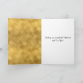 Gouden Glam Sparkles Feestdagen Kaart (Binnen)