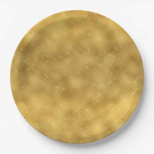 Gouden Glam Sparkles Papieren Bordje