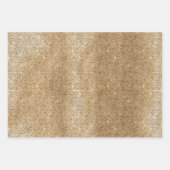 Gouden Glam Sparkling Glitter Inpakpapier Vel (Voorkant 2)
