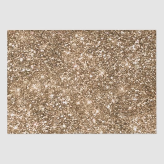 Gouden Glam Sparkling Glitter Tissuepapier (Voorkant)