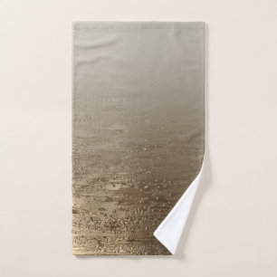 Gouden Glam Vergulde Borstel Moderne Elegantie Bad Handdoek