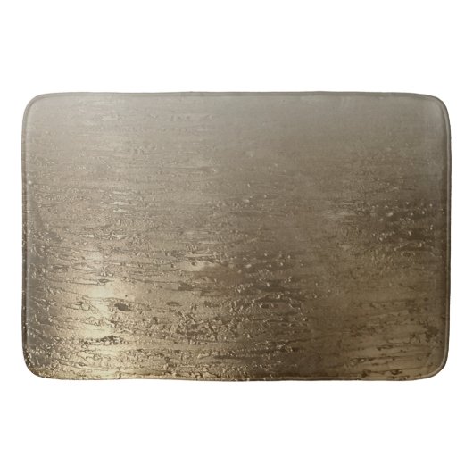 Gouden Glam Vergulde Borstel Moderne Elegantie Badmat (Voorkant)