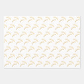 Gouden Glam Wimpers Inpakpapier Vel (Voorkant)