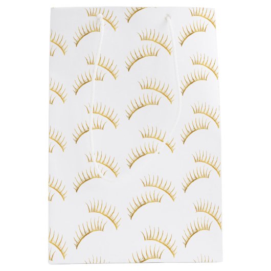 Gouden Glam Wimpers Medium Cadeauzakje (Voorkant)