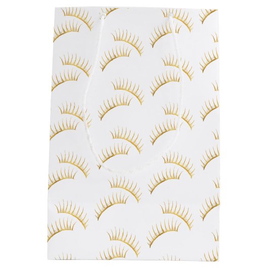 Gouden Glam Wimpers Medium Cadeauzakje (Achterkant)