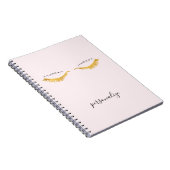  gouden glam wimpers notitieboek (Rechterzijde)