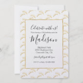 Gouden Glam Wimpers Verjaardag Kaart (Voorkant)