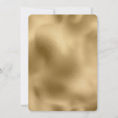 Gouden Glam Witte Lotus Bloemen Verjaardag Kaart (Achterkant)