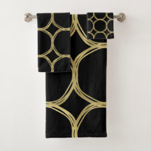 Gouden Glam & Zwarte Ringen Moderne Glam