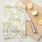 Gouden Glamme Glitzy Sparkle Theedoek (Quarter Fold)