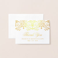 Gouden  Glamour Bruiloft Dank u