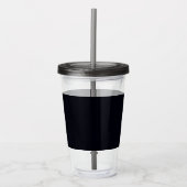 Gouden glamour gepersonaliseerd acryl drinkbeker (Voorkant)