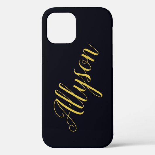 Gouden glamour gepersonaliseerd Case-Mate iPhone case (Achterkant)
