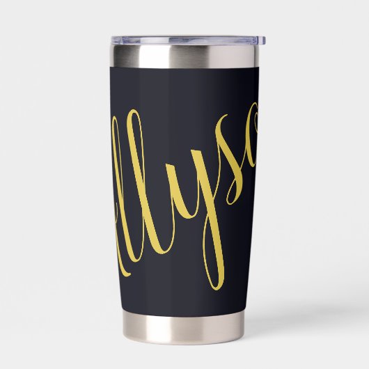 Gouden glamour gepersonaliseerd geïsoleerde drinkbeker (Links)