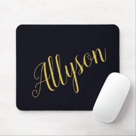 Gouden glamour gepersonaliseerd   muismat