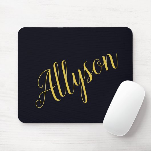 Gouden glamour gepersonaliseerd muismat (Met muis)