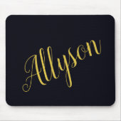 Gouden glamour gepersonaliseerd muismat (Voorkant)