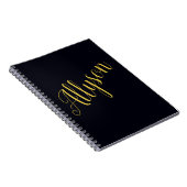 Gouden glamour gepersonaliseerd notitieboek (Rechterzijde)