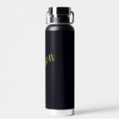Gouden glamour gepersonaliseerd   waterfles (Achterkant)