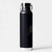 Gouden glamour gepersonaliseerd   waterfles (Voorkant)