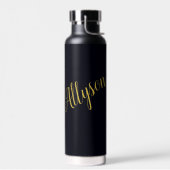 Gouden glamour gepersonaliseerd   waterfles (Links)