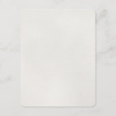 Gouden Glamour Glitter Confetti Bruiloft invoegen  Informatiekaartje (Achterkant)