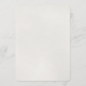 Gouden Glamour Glitter Confetti Bruiloft Menu (Achterkant)