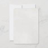 Gouden Glamour Glitter Confetti Bruiloft RSVP Kaar Kaartje (Achterkant)