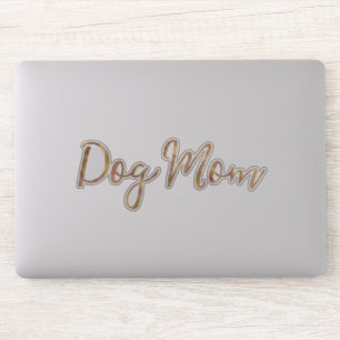 Gouden Glamour Hond Moeder Sticker