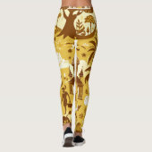 Gouden Glamour Leggings (Achterkant)