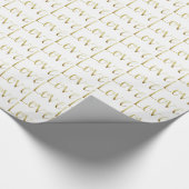 Gouden Glamour Liefde Bruiloft Cadeaupapier (Hoek)