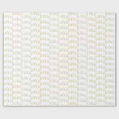 Gouden Glamour Liefde Bruiloft Cadeaupapier (Vlak)